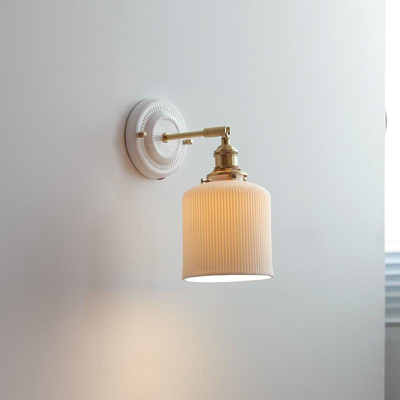 Delira Wandlamp Keramiek Messing Japans Design