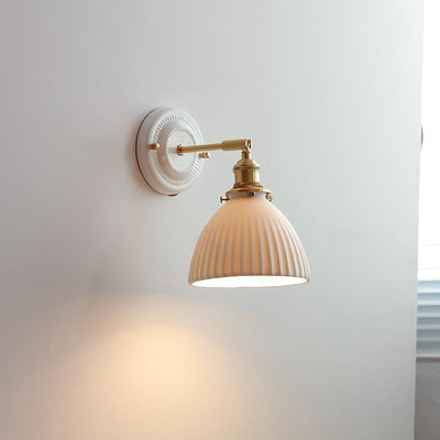 Delira Wandlamp Keramiek Messing Japans Design