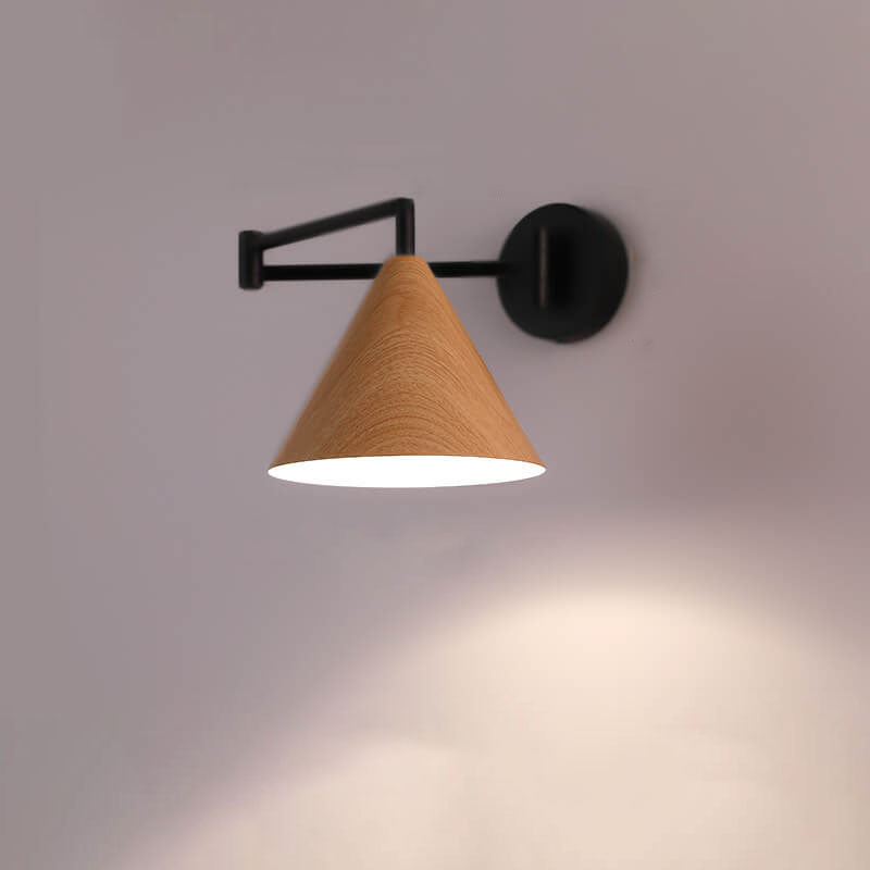 Delira Wandlamp Houtlook Kegelarm Design
