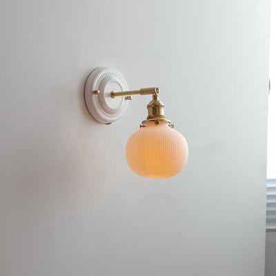 Delira Wandlamp Keramiek Messing Japans Design