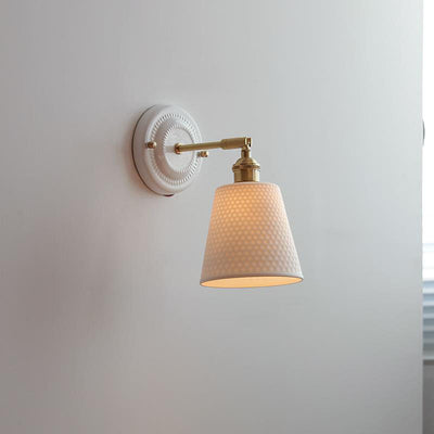Delira Wandlamp Keramiek Messing Japans Design