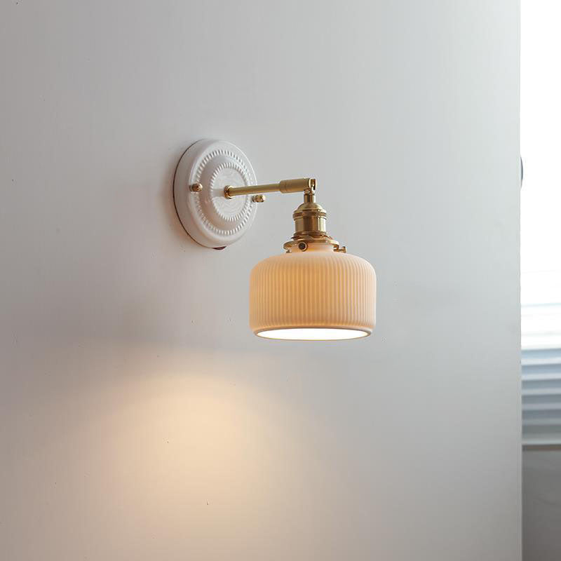 Delira Wandlamp Keramiek Messing Japans Design