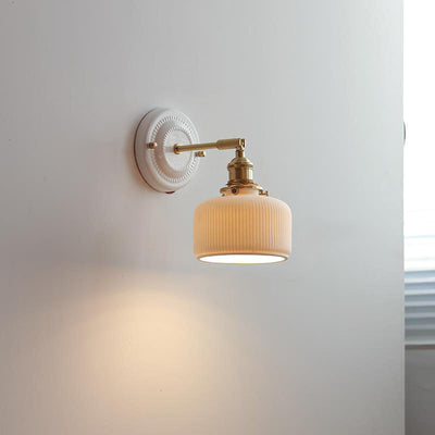 Delira Wandlamp Keramiek Messing Japans Design