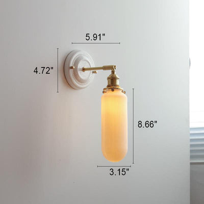 Delira Wandlamp Keramiek Messing Japans Design