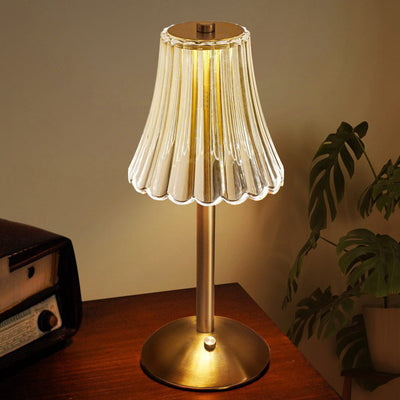 Delira Tafellamp Goud Kristal Design
