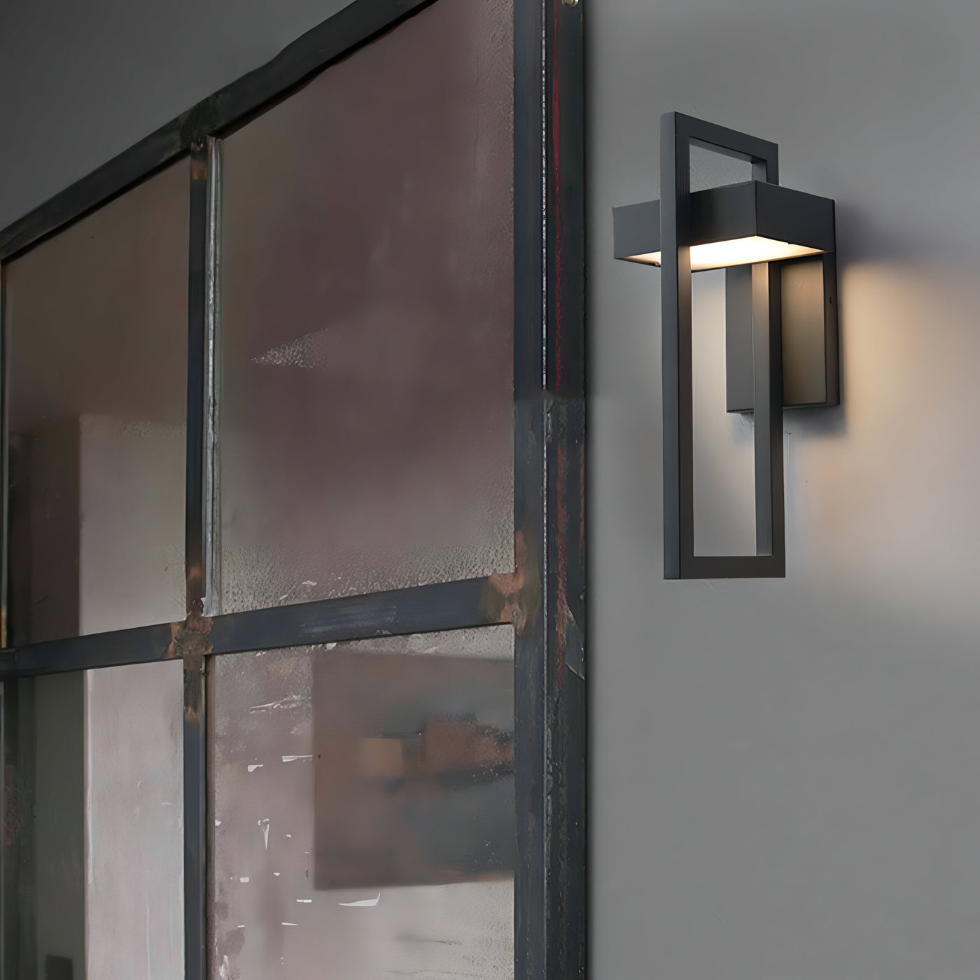 Delira Wandlamp Buiten Zwart Staal