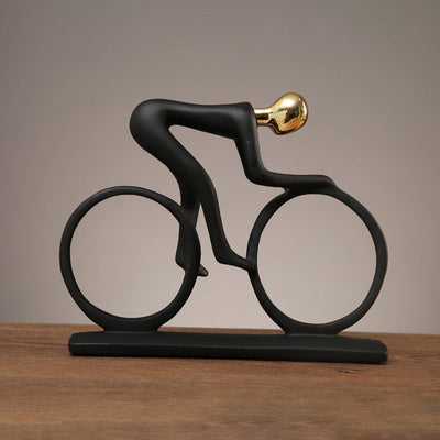 Delira Beeldje Abstracte Wielrenner Nordic Kunstobject