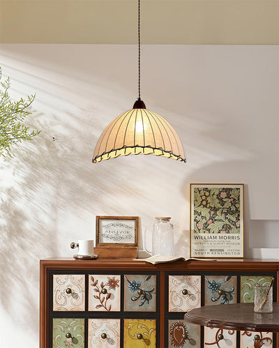 Delira Hanglamp Stoffen Ronde Plooien