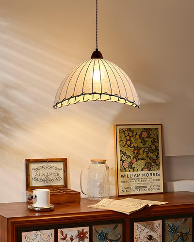 Delira Hanglamp Stoffen Ronde Plooien