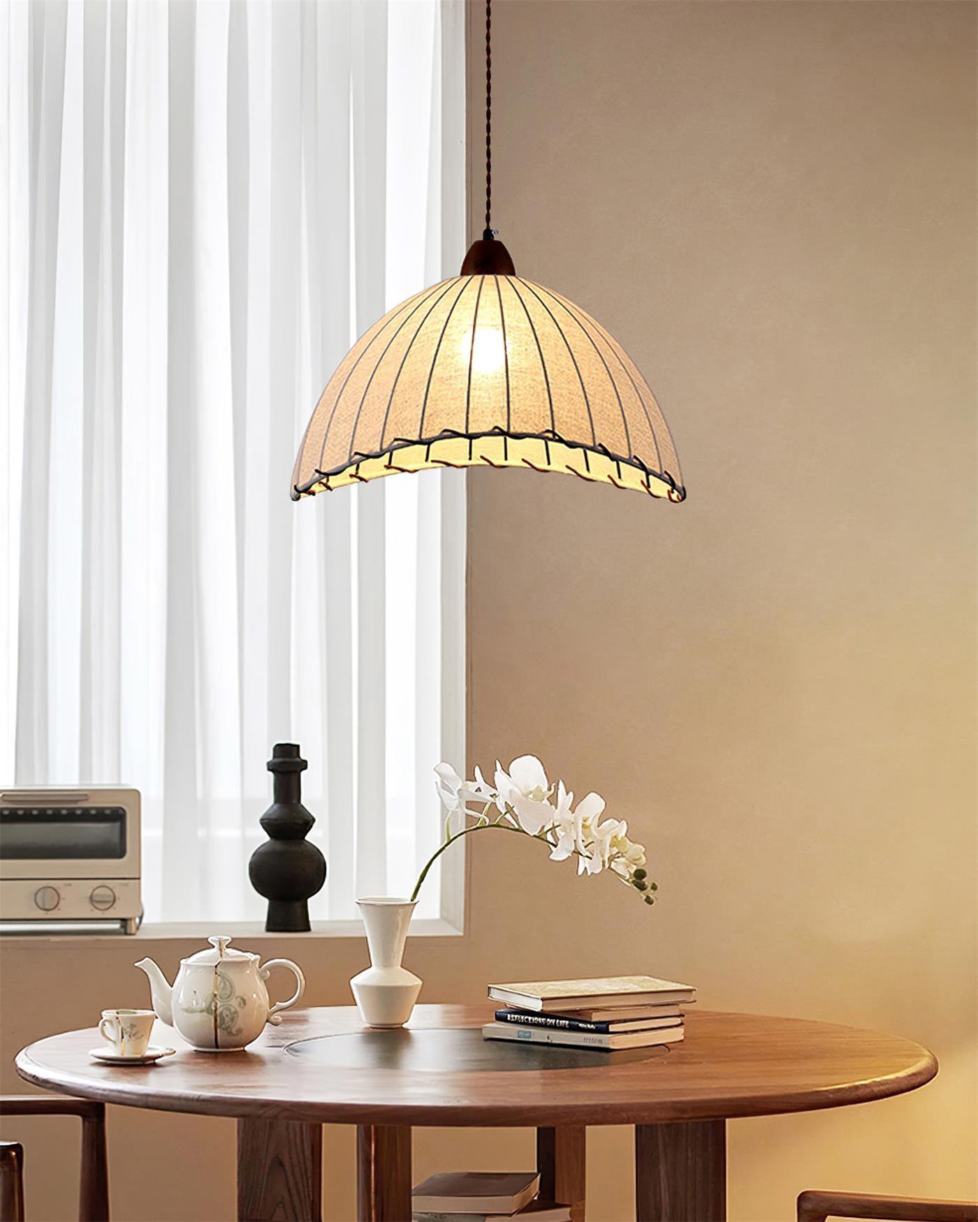 Delira Hanglamp Stoffen Ronde Plooien
