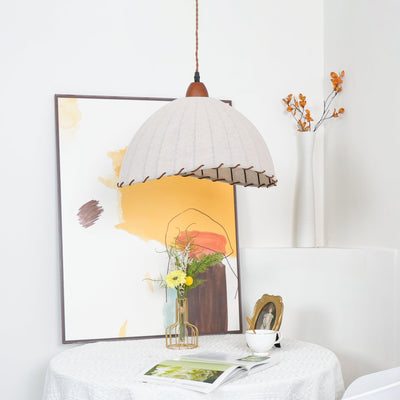 Delira Hanglamp Stoffen Ronde Plooien
