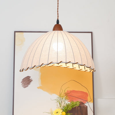 Delira Hanglamp Stoffen Ronde Plooien