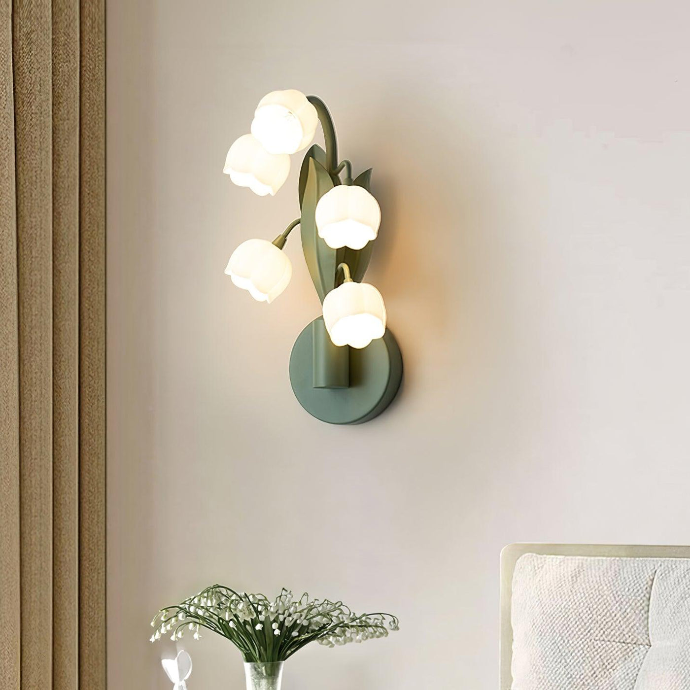 Delira Wandlamp Groene Orchideeënbladeren