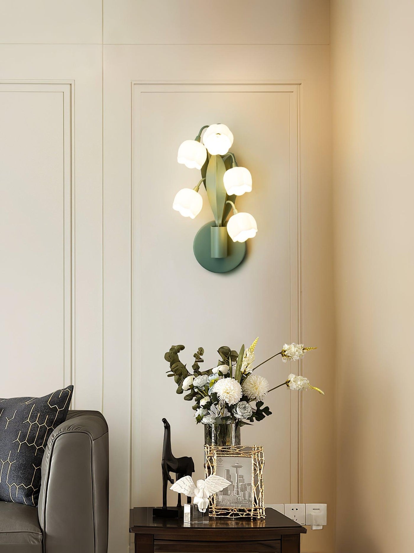 Delira Wandlamp Groene Orchideeënbladeren