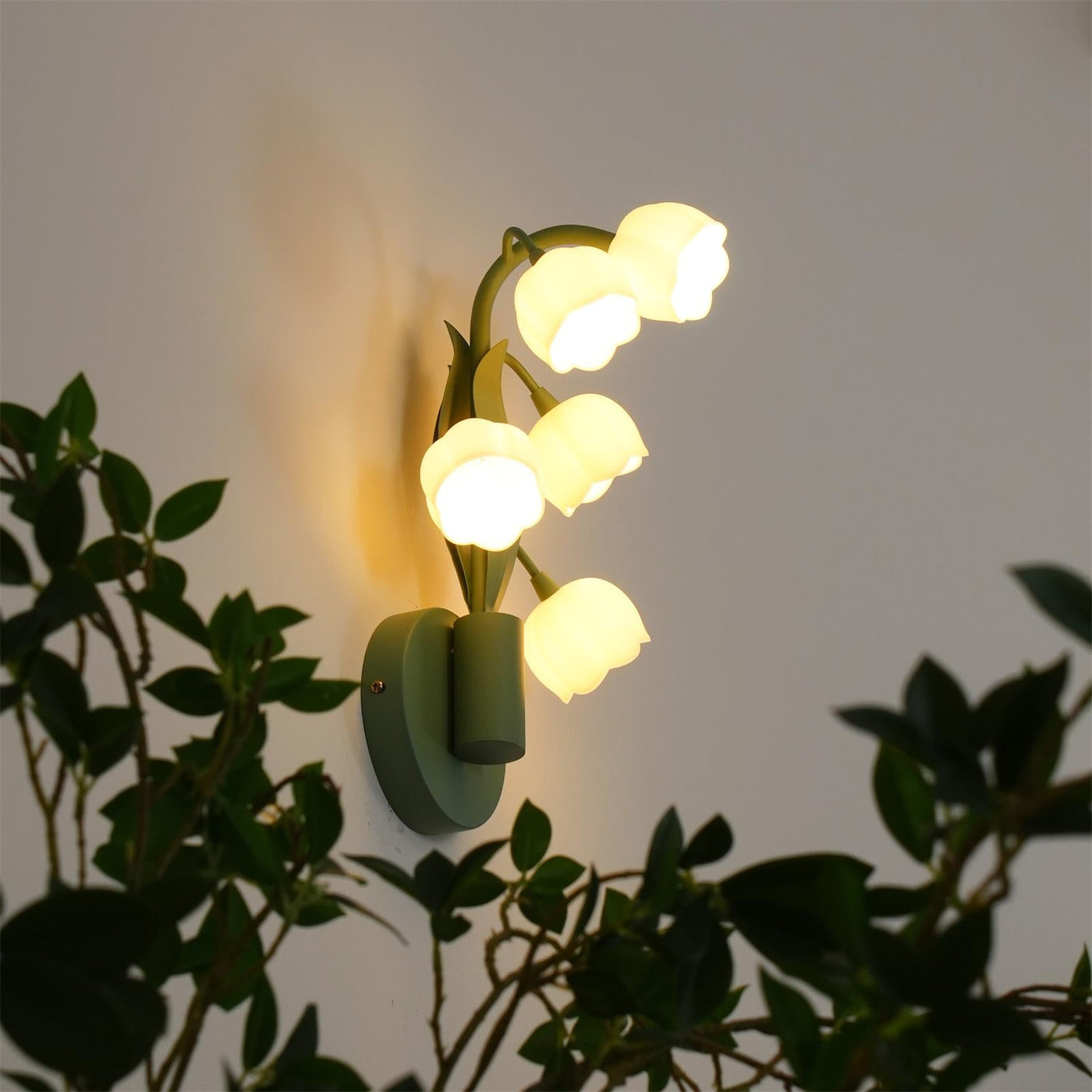 Delira Wandlamp Groene Orchideeënbladeren