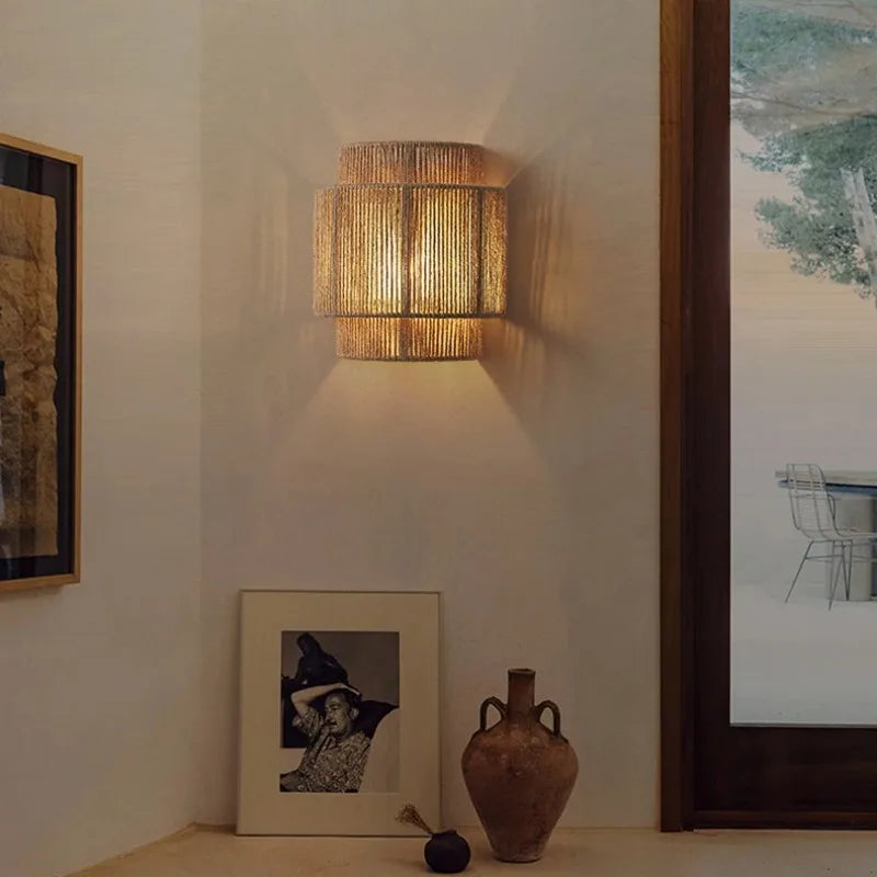 Delira Wandlamp Bohemian Rotan Hennep Design
