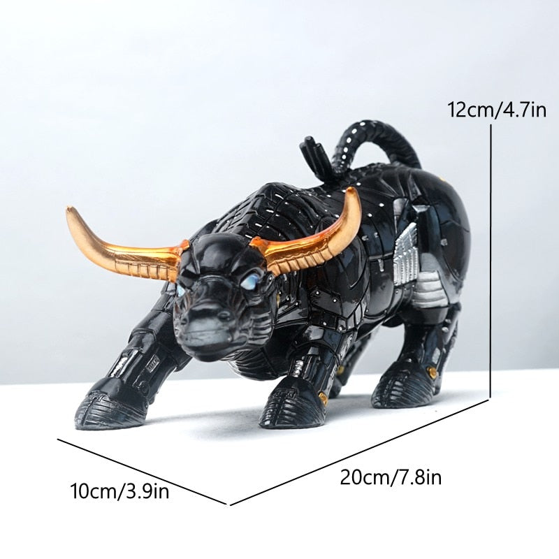 Delira Beeldje Stier Crypto Abstract Decoratief Object