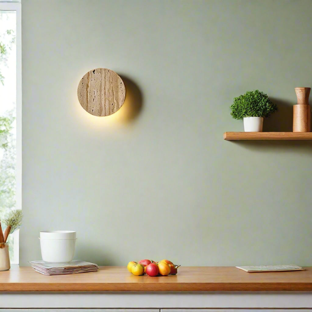 Delira Wandlamp Travertin Wabi Sabi