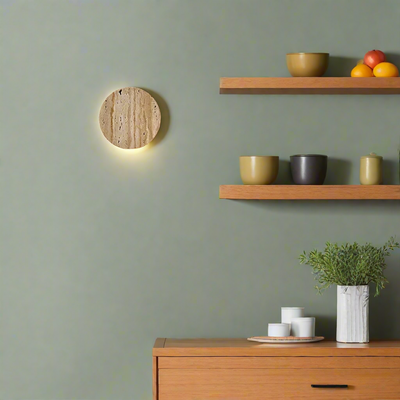 Delira Wandlamp Travertin Wabi Sabi