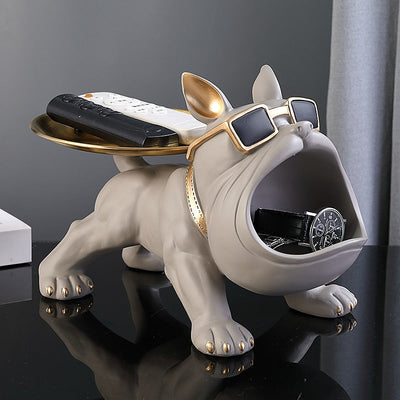 Delira Beeld Bodybuilder Bulldog Opbergdecoratie