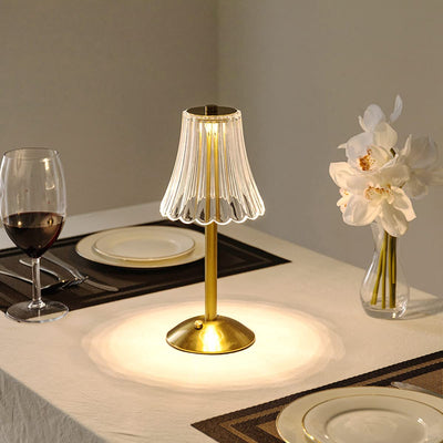 Delira Tafellamp Goud Kristal Design