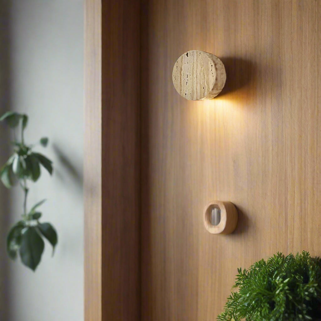 Delira Wandlamp Travertin Wabi Sabi