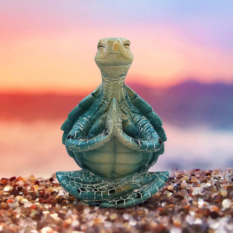 Delira Beeldje Yoga Schildpad Decoratief Kunstobject