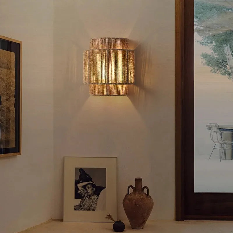 Delira Wandlamp Bohemian Rotan Hennep Design