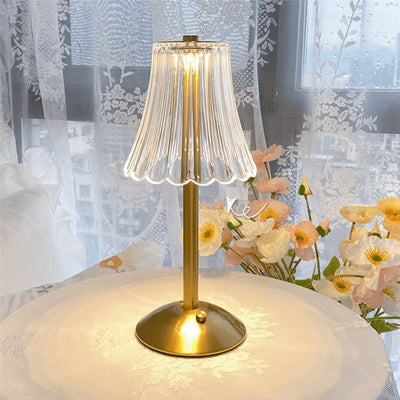 Delira Tafellamp Goud Kristal Design