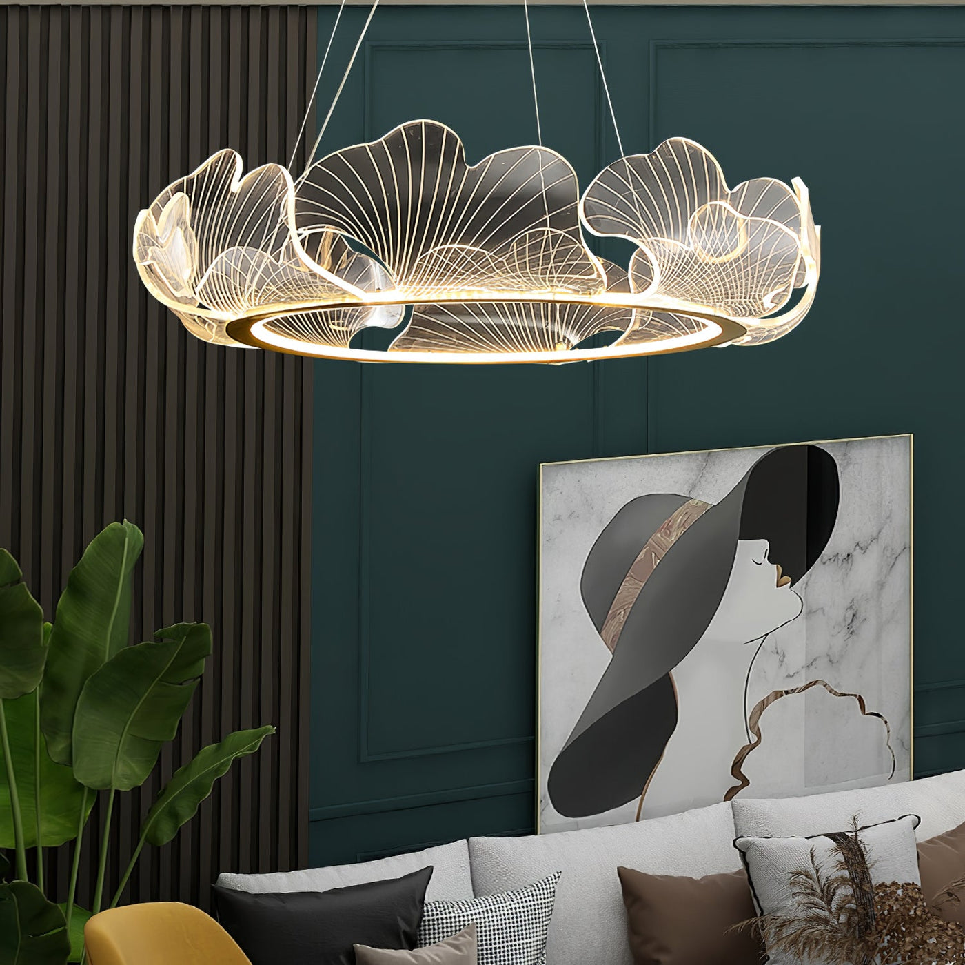 Delira Plafondlamp Bladvorm Elegantie