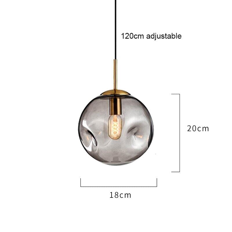 Delira Hanglamp Glazen Lijnvorm