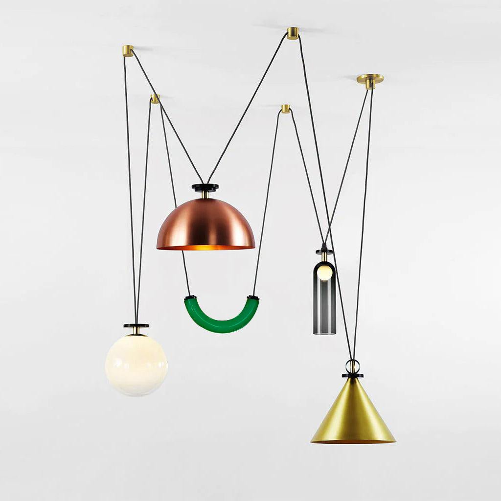 Delira Hanglamp Geometrisch Glas en Metaal