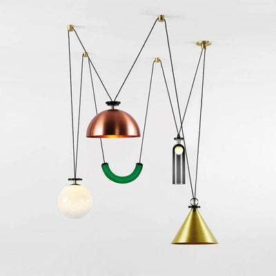 Delira Hanglamp Geometrisch Glas en Metaal