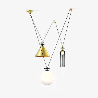 Delira Hanglamp Geometrisch Glas en Metaal