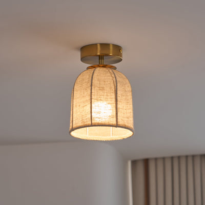 Delira Plafondlamp Met Linnen Kap