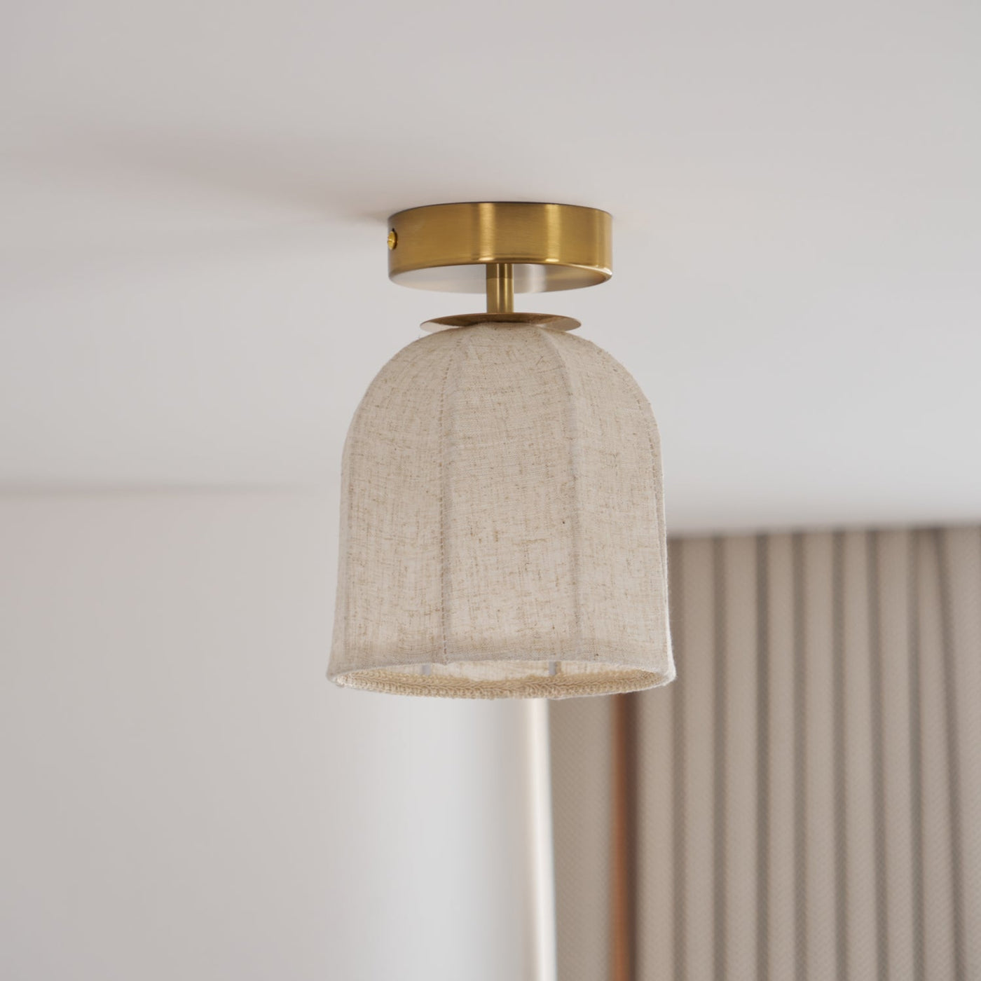 Delira Plafondlamp Met Linnen Kap