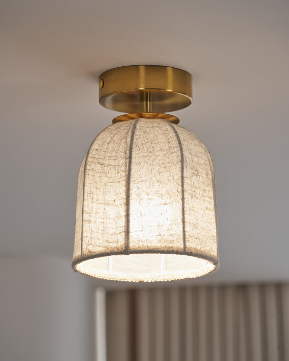 Delira Plafondlamp Met Linnen Kap