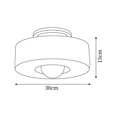 Delira Plafondlamp Cilindrisch Kunstzinnig Design