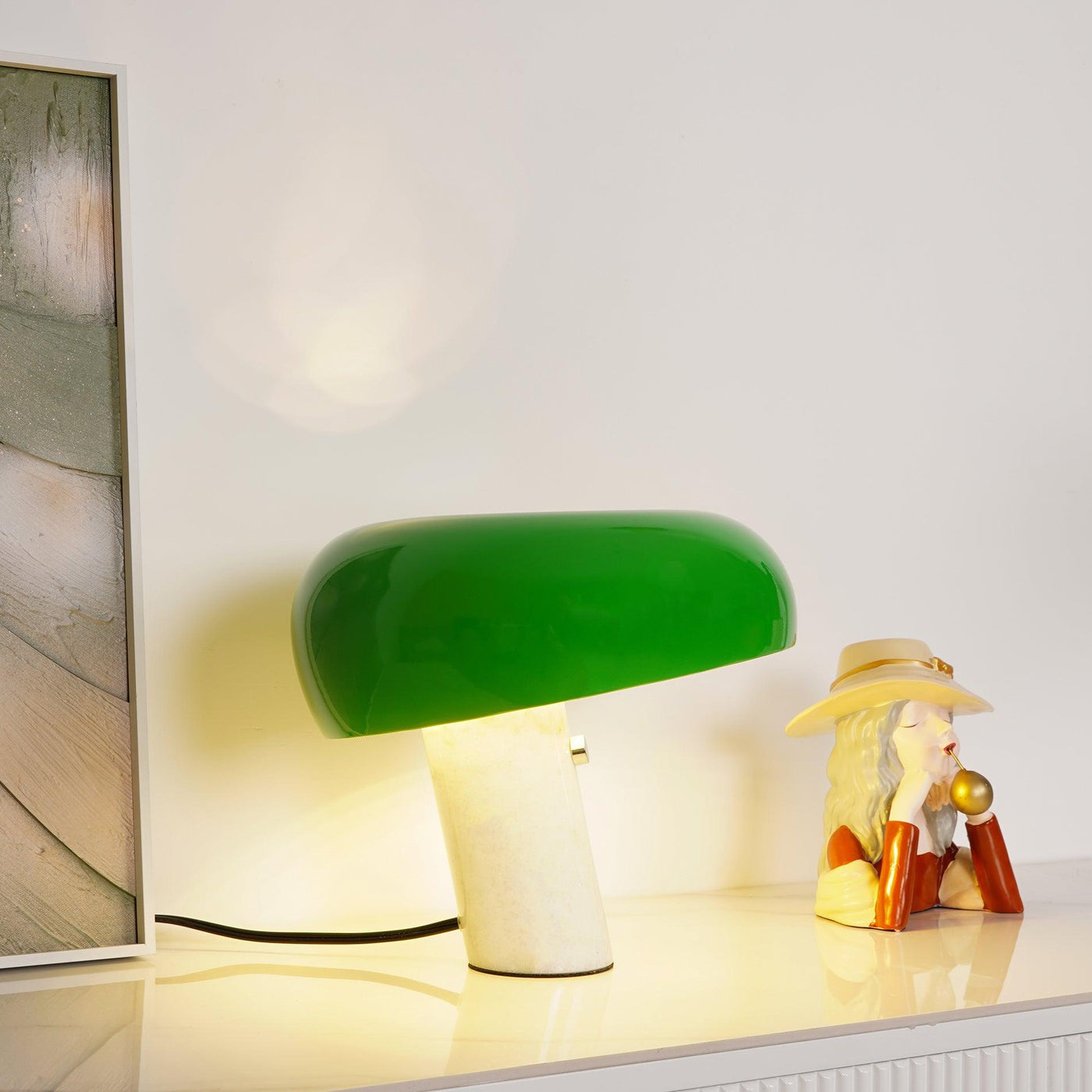 Delira Tafellamp Marmer Metalen Kap