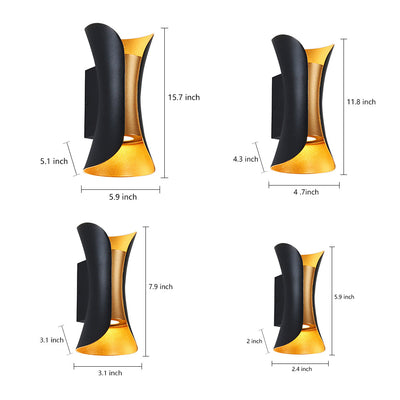 Delira LED Wandlamp Buiten Up Down