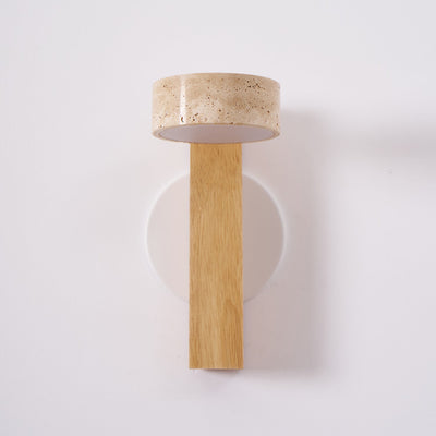 Delira Wandlamp Travertin Houten Design