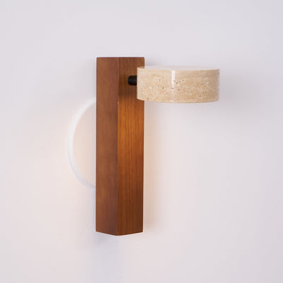 Delira Wandlamp Travertin Houten Design