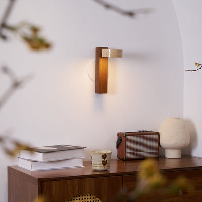 Delira Wandlamp Travertin Houten Design