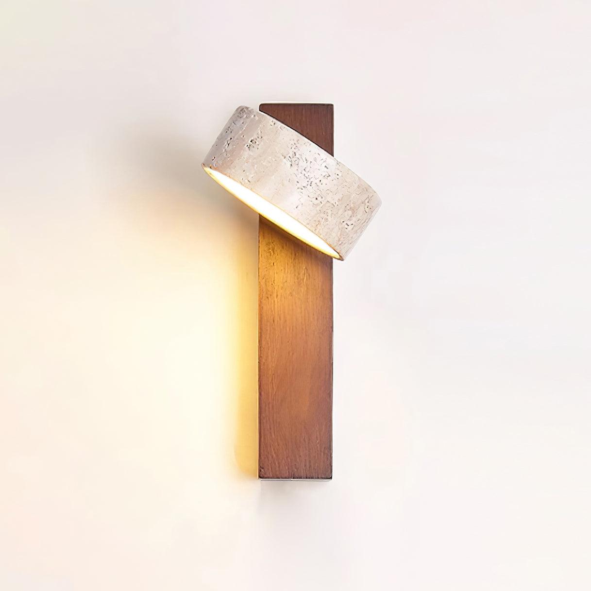 Delira Wandlamp Travertin Houten Design
