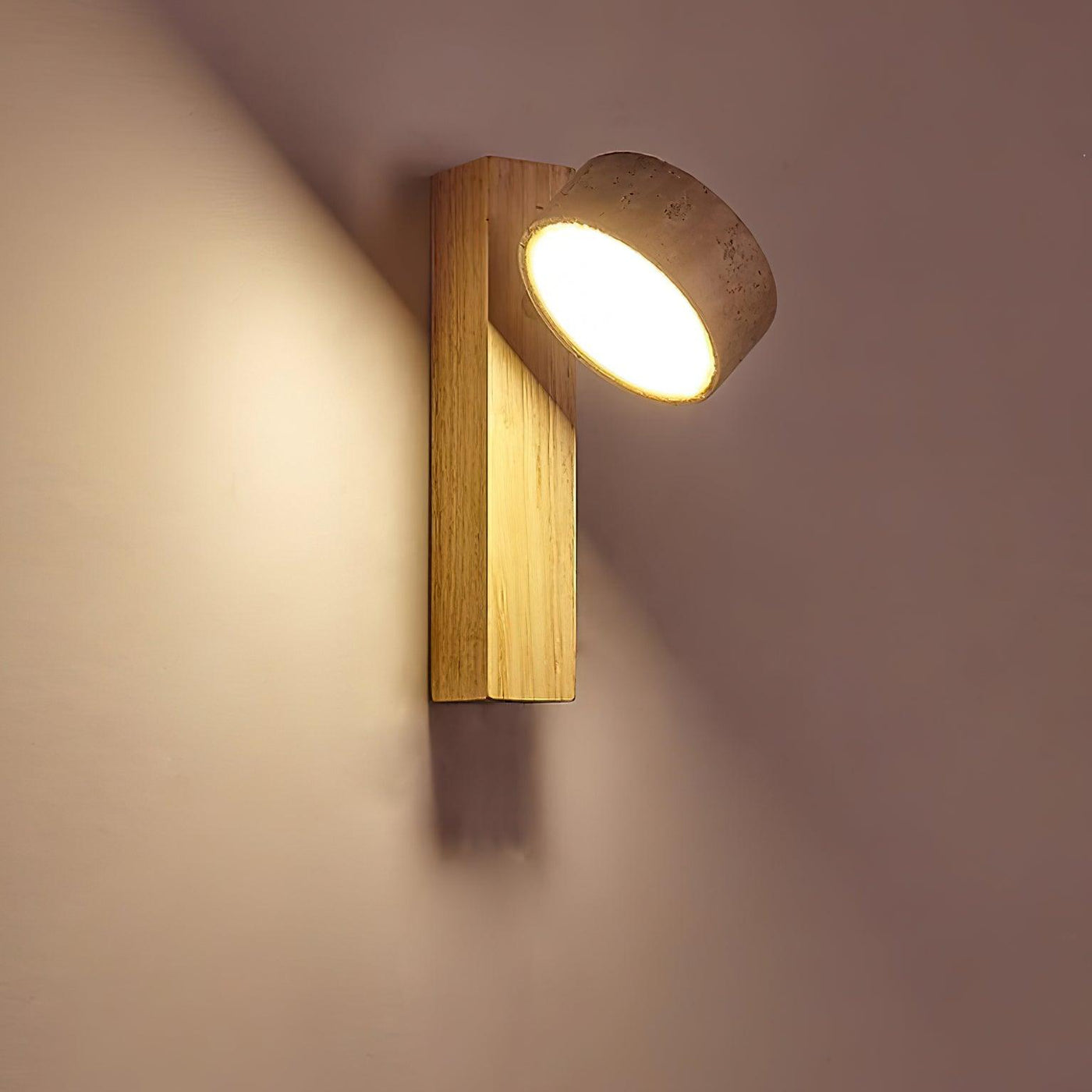 Delira Wandlamp Travertin Houten Design