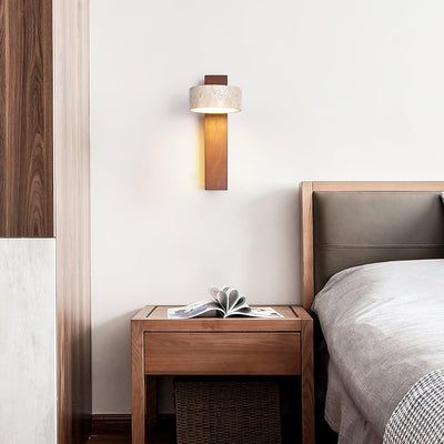 Delira Wandlamp Travertin Houten Design
