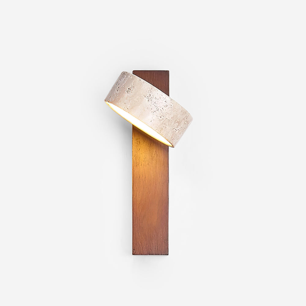 Delira Wandlamp Travertin Houten Design