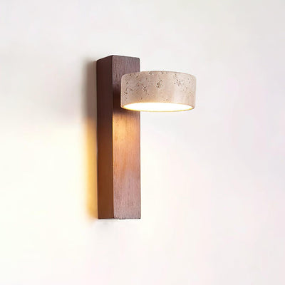 Delira Wandlamp Travertin Houten Design