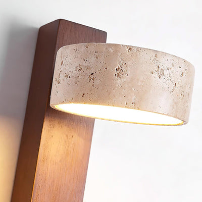 Delira Wandlamp Travertin Houten Design