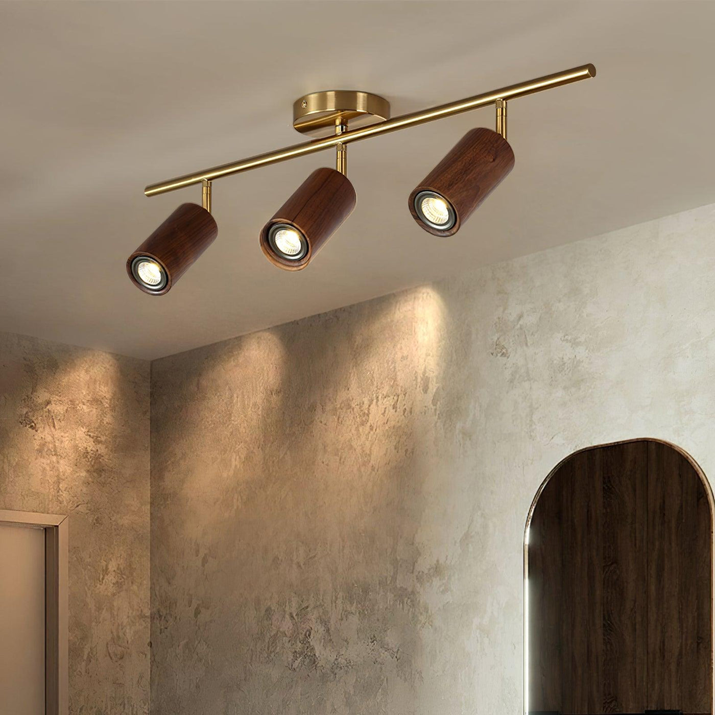 Delira Plafondlamp Verstelbaar Houtdesign
